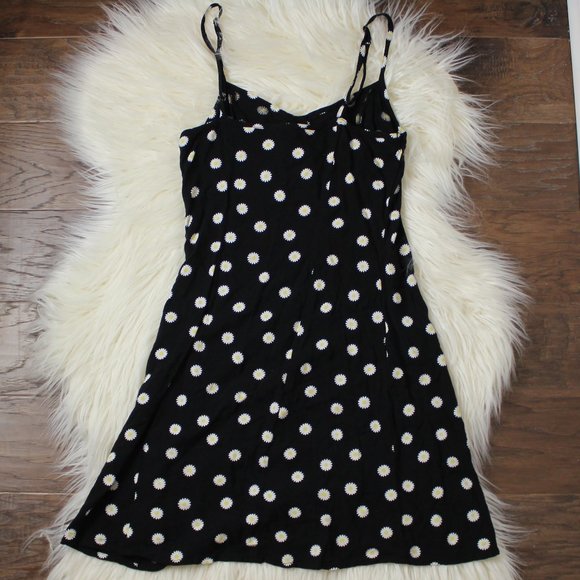 H&M Black Button Down Daisy Print Sundress - Picture 4 of 5